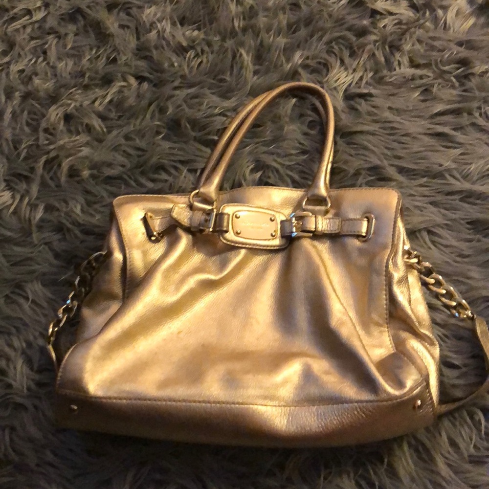 Michael Kors Gold Handbag